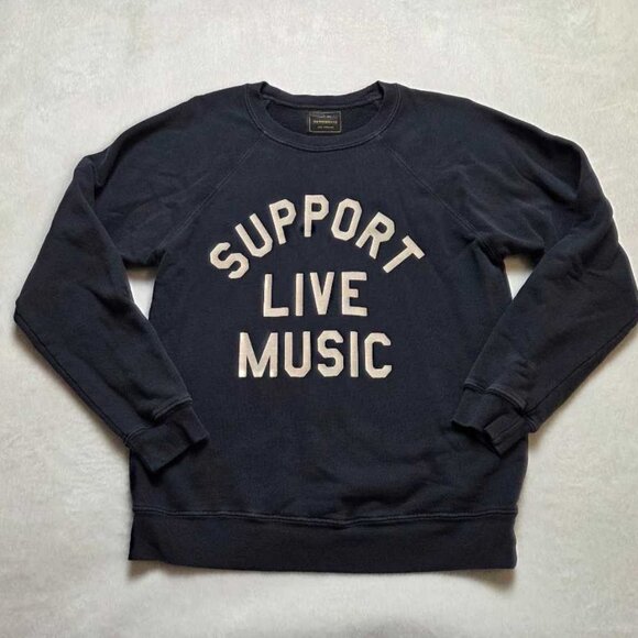 XS Original Retro Band (from Anthropologie) Support Live Music sweatshirt 2 - Picture 1 of 10